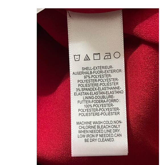 Dress the Population dress Elle Sheath red size X-Small XS - Picture 4 of 5